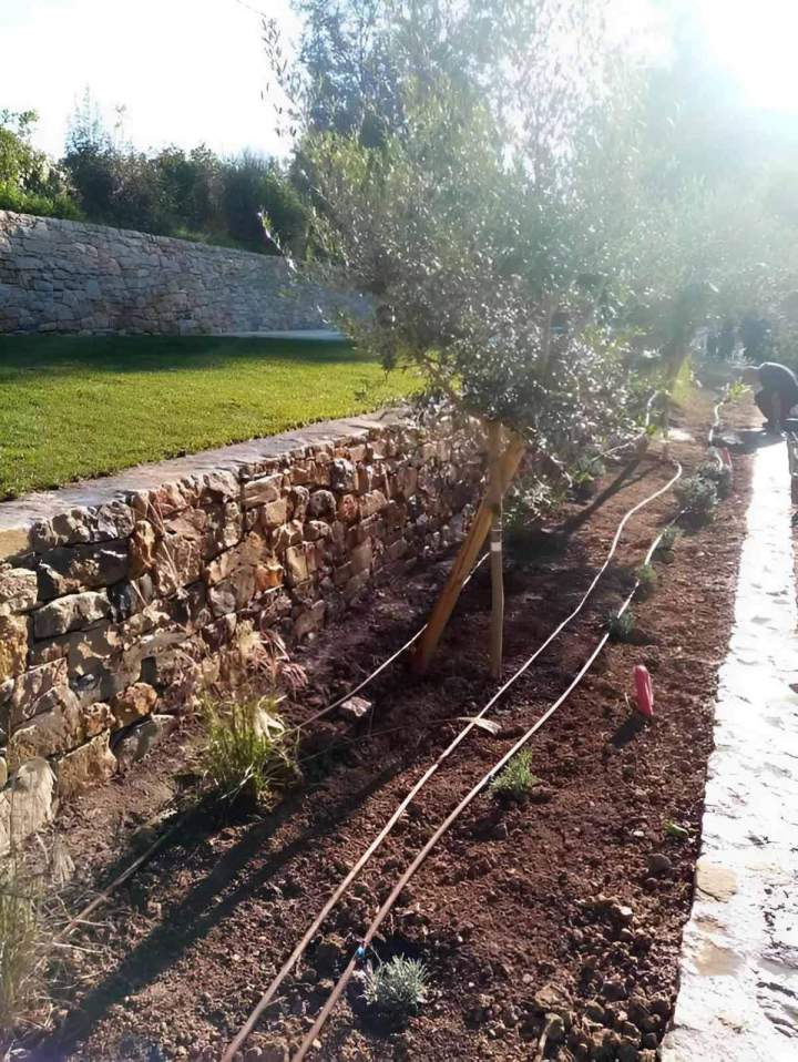 Mise en place arrosage automatique Le Castellet